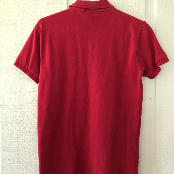 XS Men’s Red Short Sleeve Polo - Picture 2 of 4